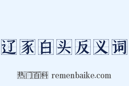 辽豕白头反义词是什么意思的图片